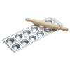 Imperia 12 Hole Ravioli Tray and Rolling Pin