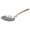 Bamboo Spoon Silver Top Brass Handle