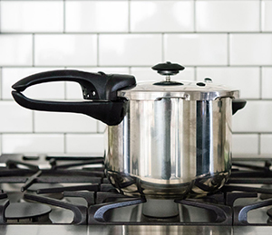 Pressure Cooker on Stove