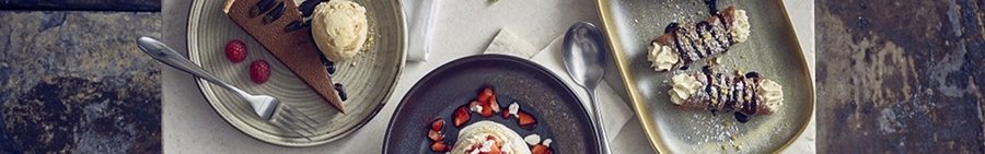 Close up of Genware crockery