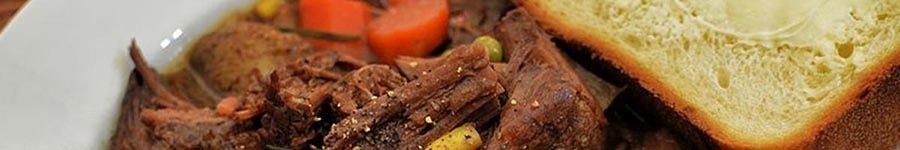 close up of beef stew