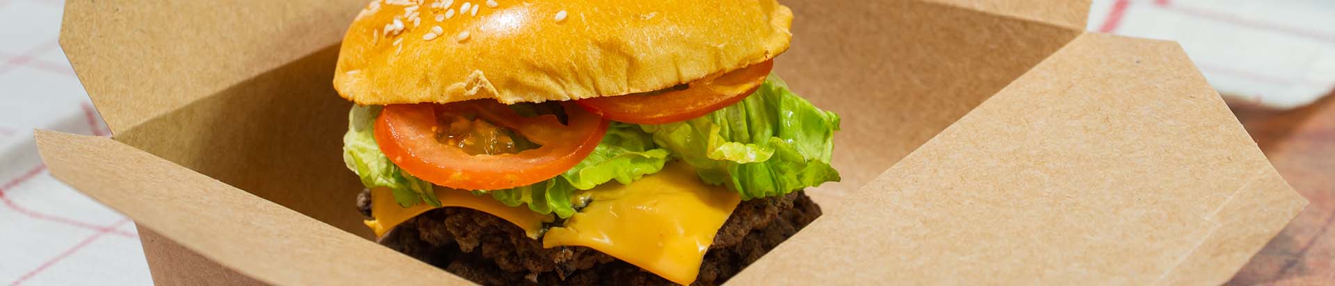 Burger in a burger box