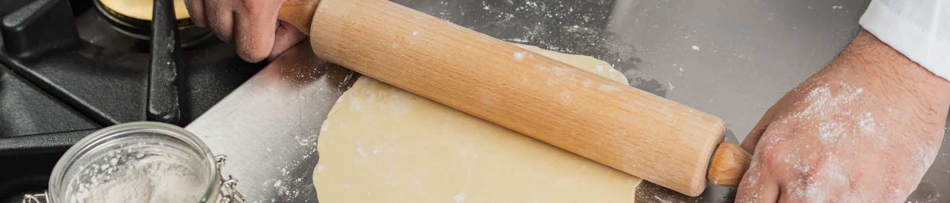 chef rolling pastry