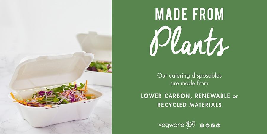 Vegware container made from plants