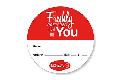 Food Safe Delivery Labels 