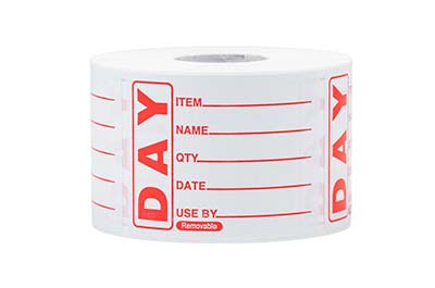 Removable Food Container Labels