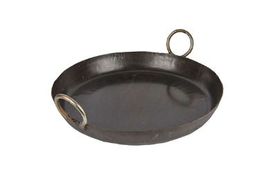 Flat Base Black Iron