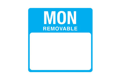 Square Day of the Week Labels
