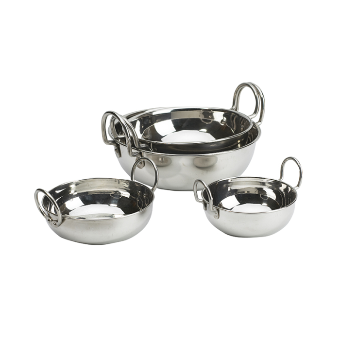 Stainless Steel Karahi No 7 12.5cm