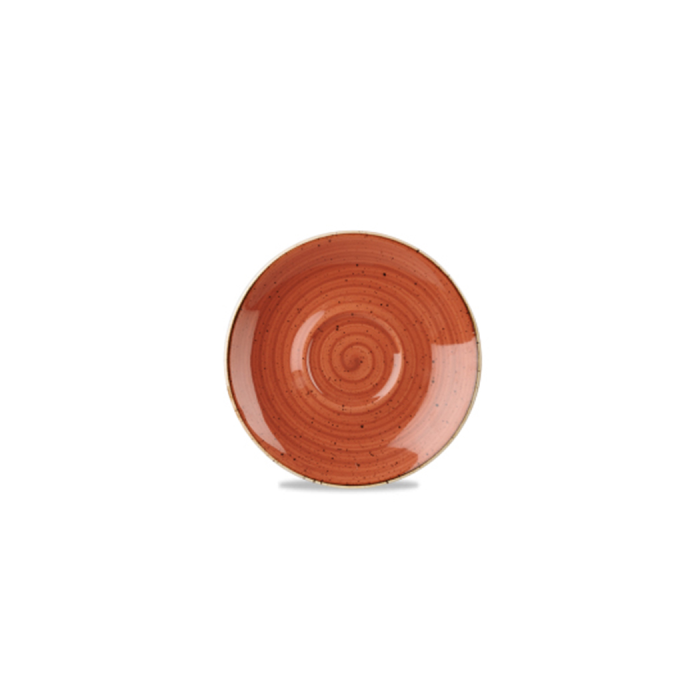 Churchil Stonecast Orange Cappuccino Saucer 6.25"