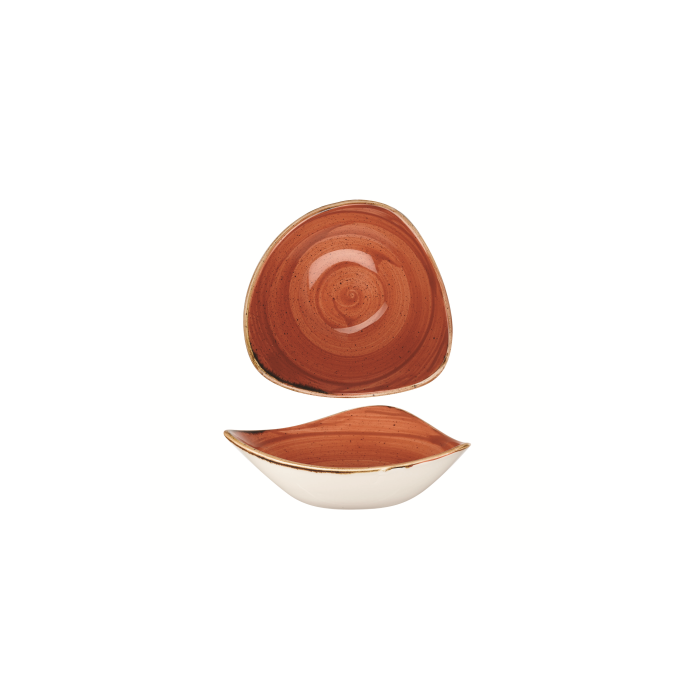 Churchil Stonecast Orange Lotus Bowl 6"