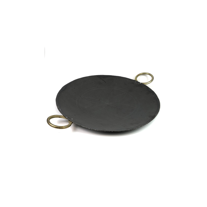 Round Black Iron Tawa 16"