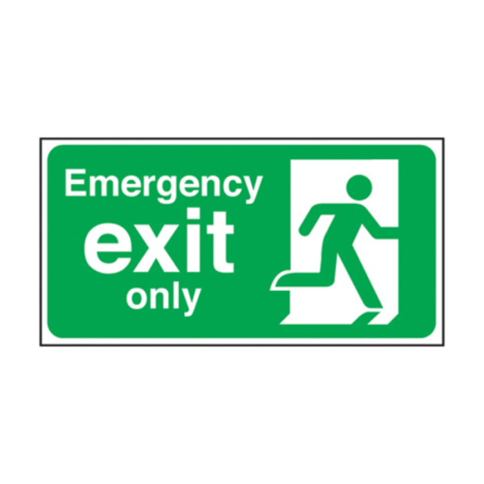 Self Adhesive Emergency Exit Man Right Sign