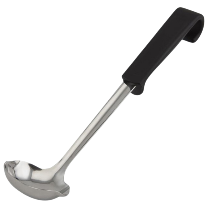 Genware Plastic Handle Sauce Ladle Black