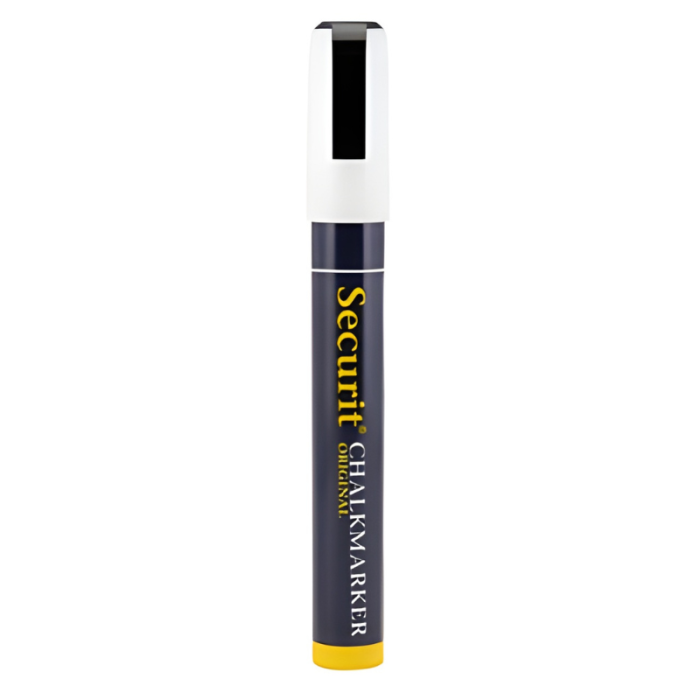 Securit Chalk Marker Single White Medium