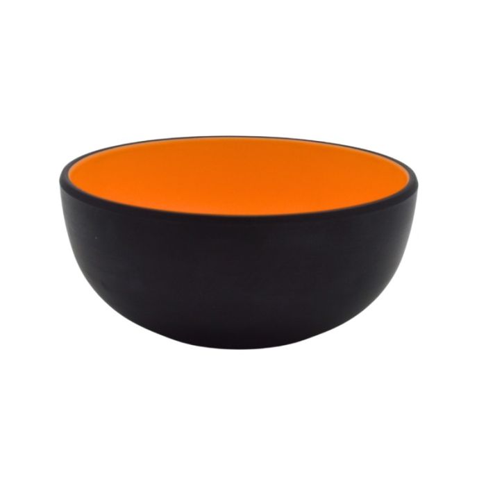 Melamine Black Orange Serving Bowl 14.5cm