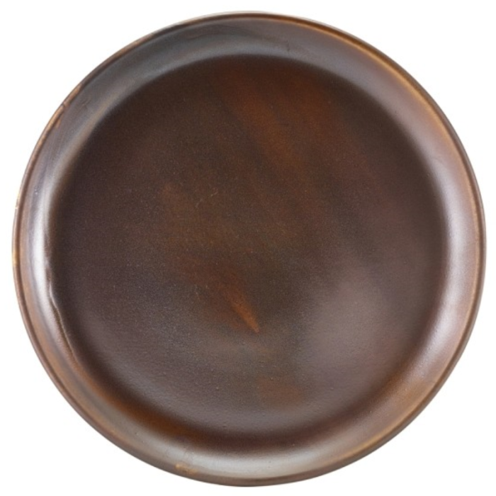 Genware Terra Porcelain Rustic Copper Coupe Plate 24cm