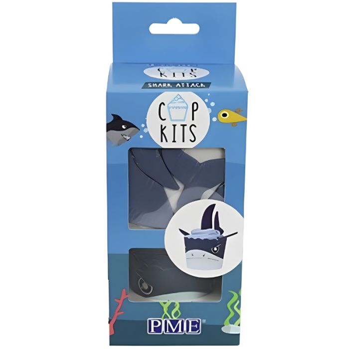 Cupkits Shark Cupcake Decorating Kit (Pack 6)