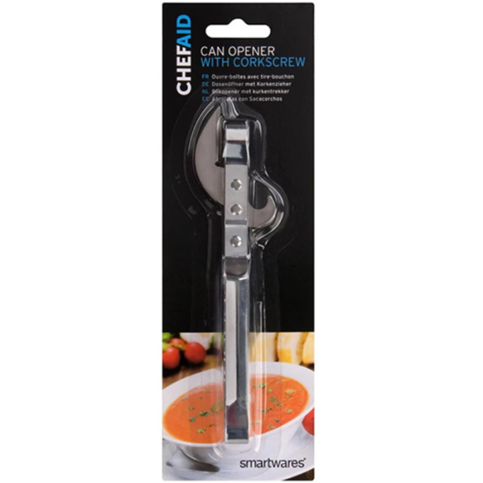 Chef Aid Can Opener With Corkscrew