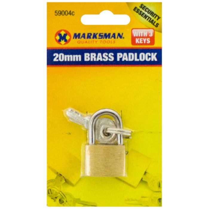 Marksman Brass Padlock 20mm