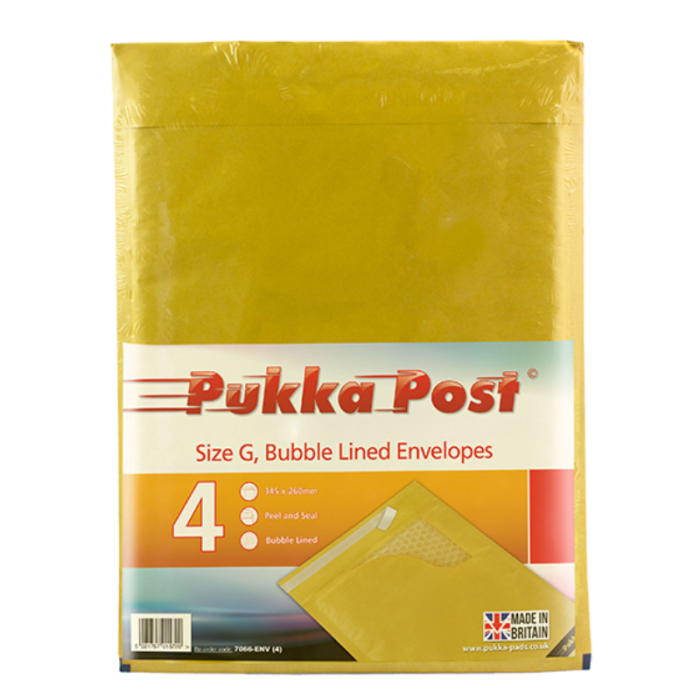 Bubble Lined Envelope Peel & Seal Size G (Pack 10)