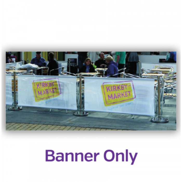 Replacement Mesh Single Sided Printed Banner - 1.2m