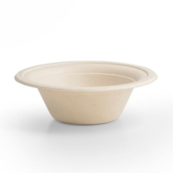 Vegware Compostable 12oz / 360ml Nourish Moulded Fibre Bowl, Natural Pack 500