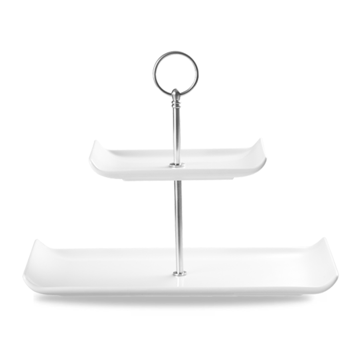 Alchemy Balance 2 Tier Plate Tower Rectangular Small 4"x6.75" / 5.75"x11.75" (Pack 2)