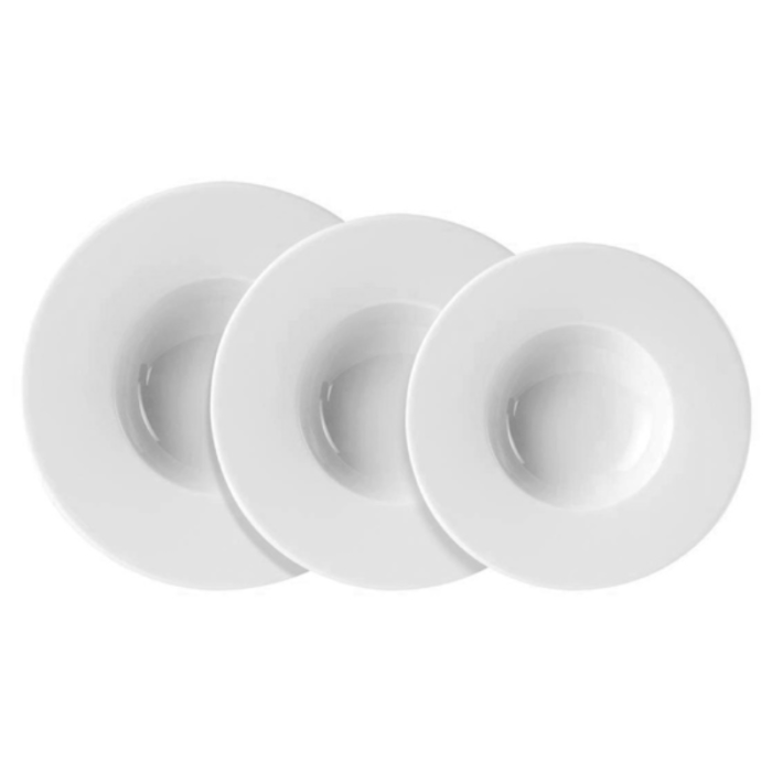 Porcelite Wide Rim Pasta Plate 25cm / 11oz