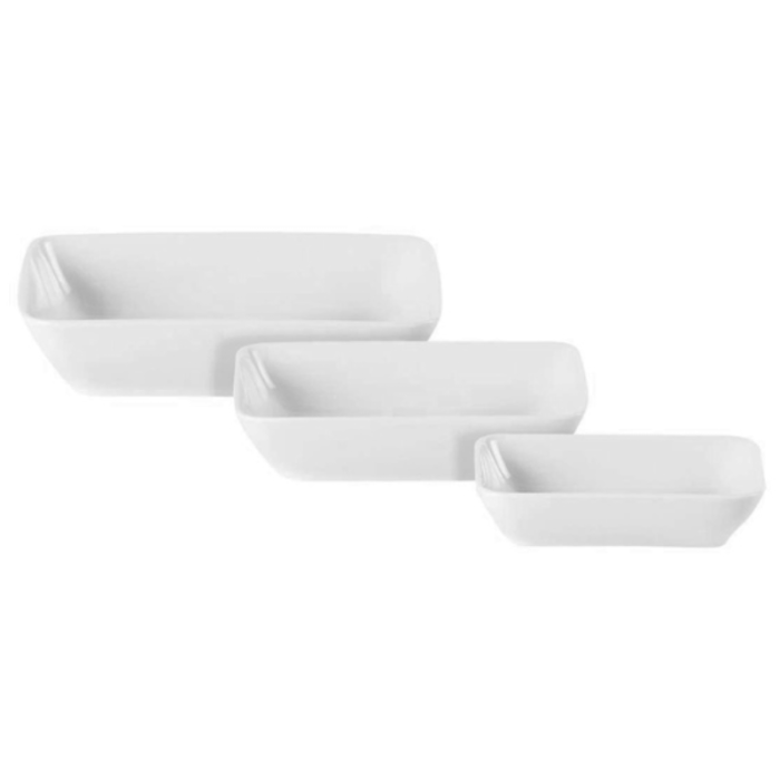 Porcelite Rect. Serving Dish 16x12cm / 12oz