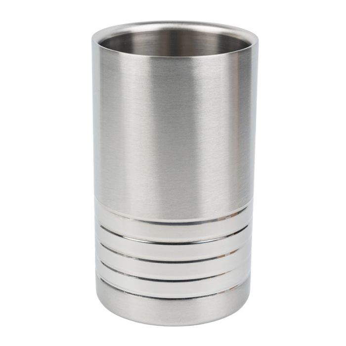 Stainless Steel Ribbed Wine Bottle Cooler