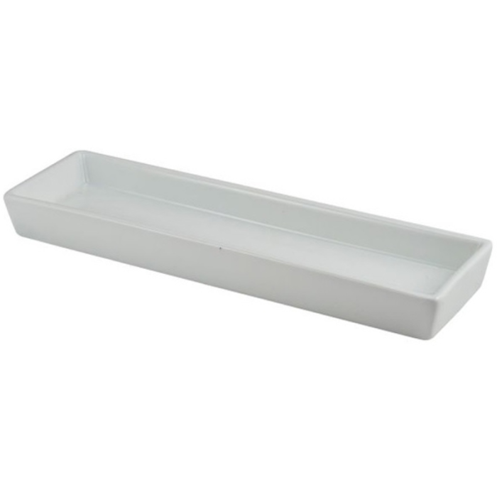 Royal Genware Rectangular Dish Holder - Fits 4 Pieces 11" x 3"