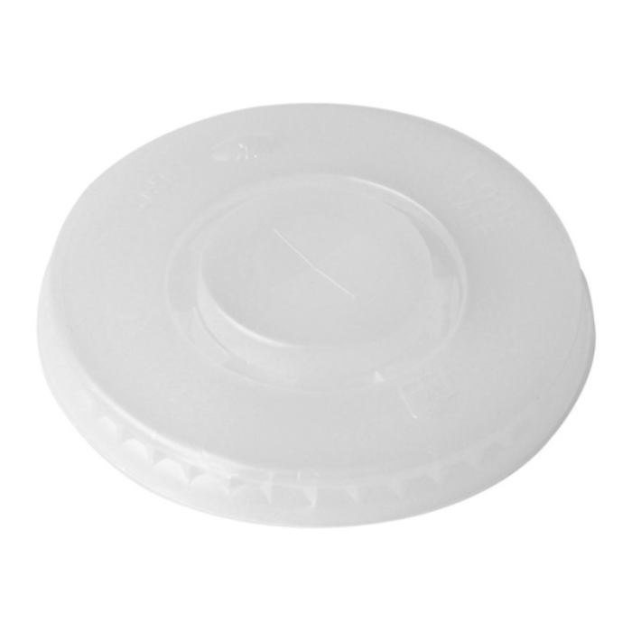 Translucent Straw-Slot lid to fit 9oz & 12oz (Pack 100) [2000]
