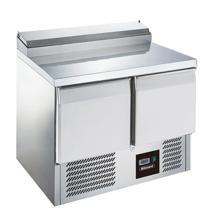 Blizzard BCC2EN 2 Door Compact Refrigerated Prep Counter (Holds 5 x 1/6GN)