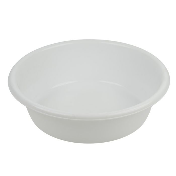 White Round Plastic Mixing Bowl 5 Litres, 31.5cm
