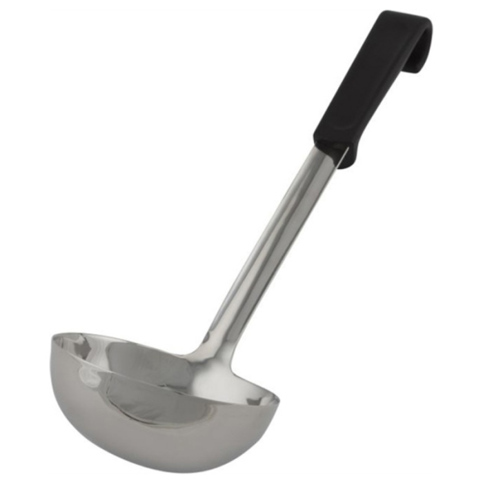 Genware Plastic Handle Soup Ladle Black