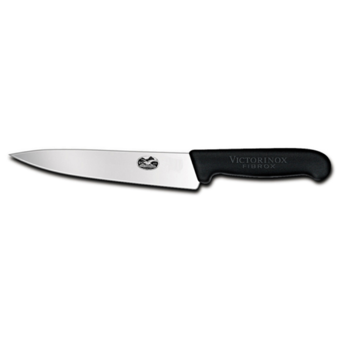 Victorinox Fibrox Handle Boning Knife Straight Wide Blade in Red 15cm