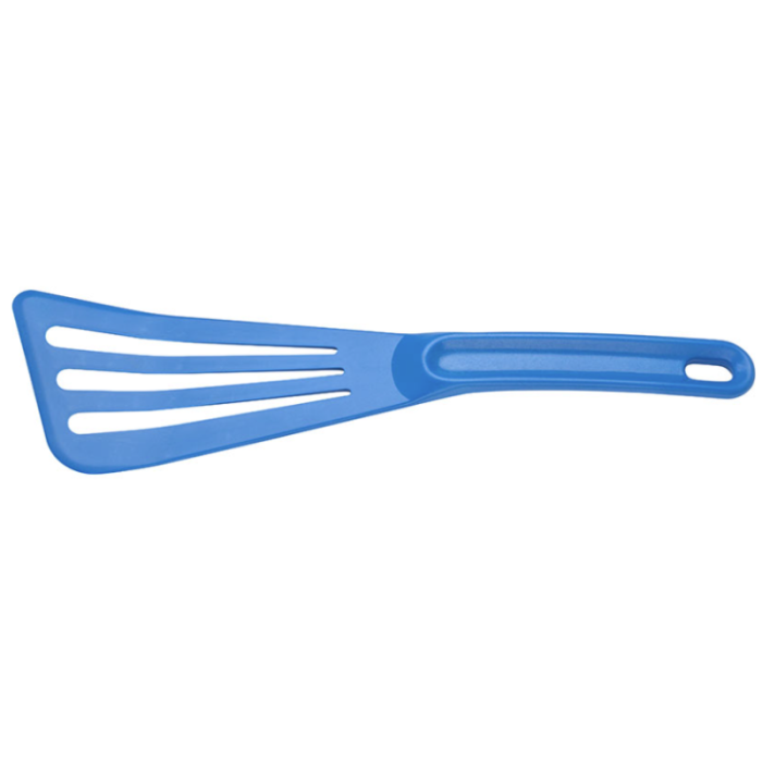 Mercer Culinary Hell's Tools Slotted Spatula 12"x3.5" Blue