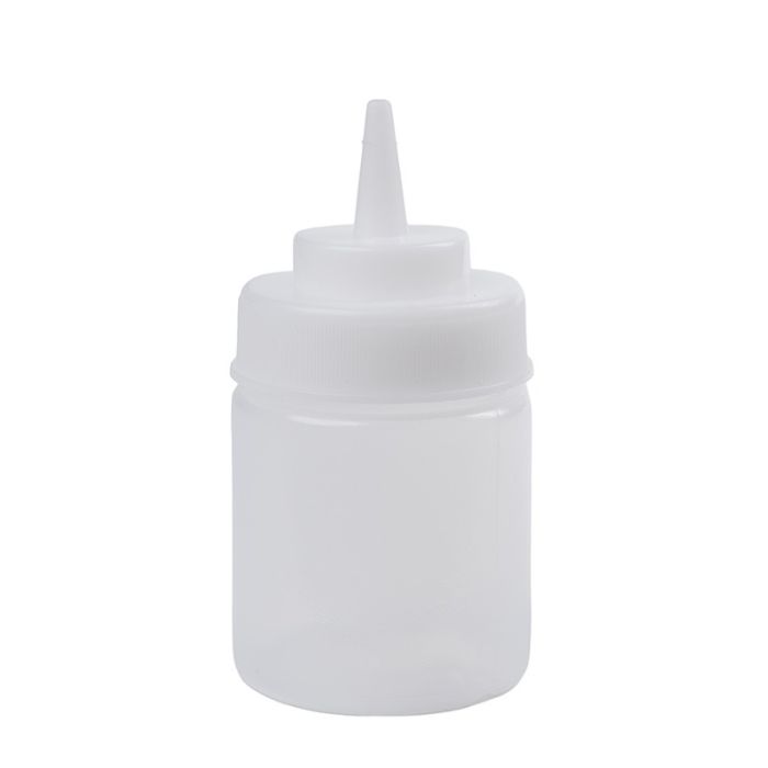 Squeeze Sauce Bottle Clear Squat 8oz