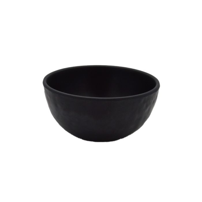 Melamine Hammered Black Serving Bowl 14cm