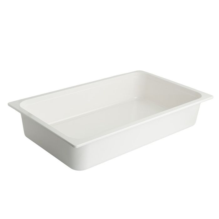 Gastronorm Pan White Melamine 1/1 100mm deep