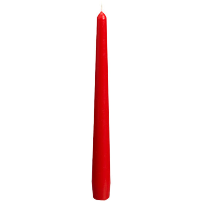 Bolsius Tapered Candles Red 23 x 240mm (Pack 100)