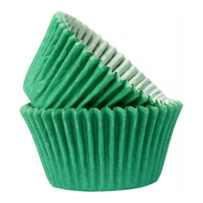 Dark Green Muffin Cases (Pack 50)