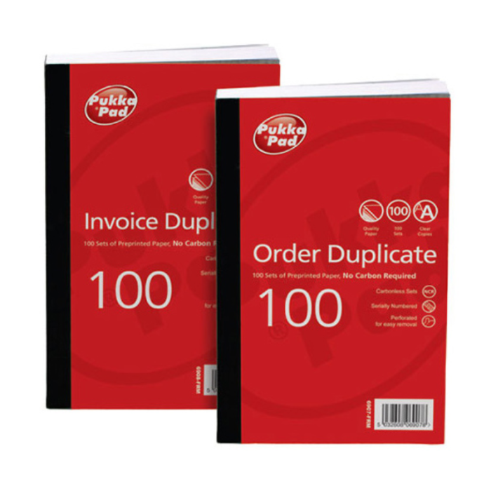 Pukka Duplicate Book Order 210mm x 130mm (6907)