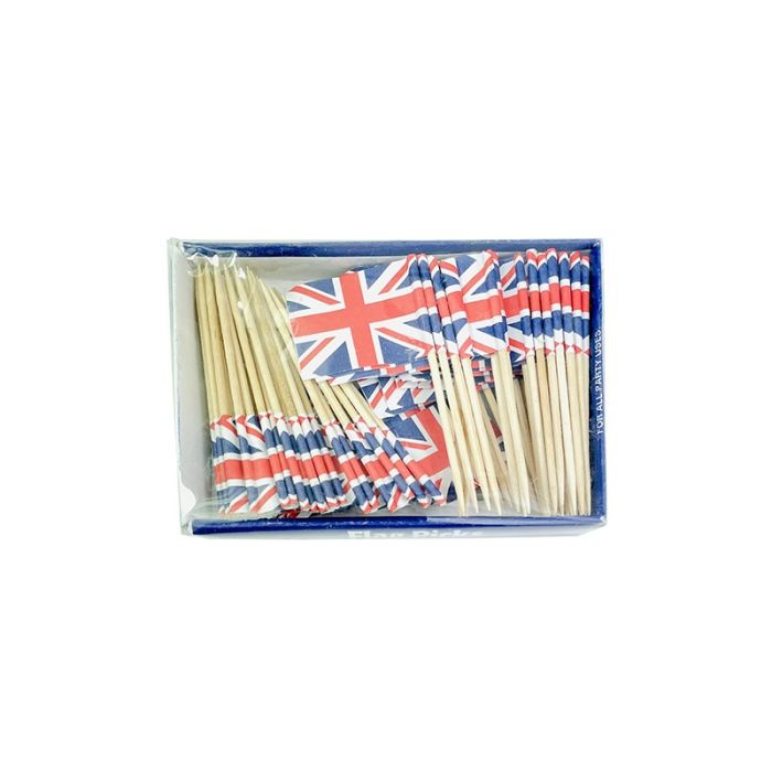 Sandwich Flag Picks Union Jack  (Pack 100)