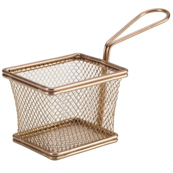 Serving Fry Basket Copper 10 x 8 x 7.5cm