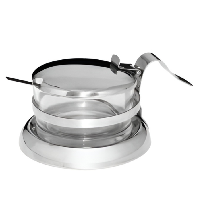 Parmesan Server & Spoon SS Glass Frame