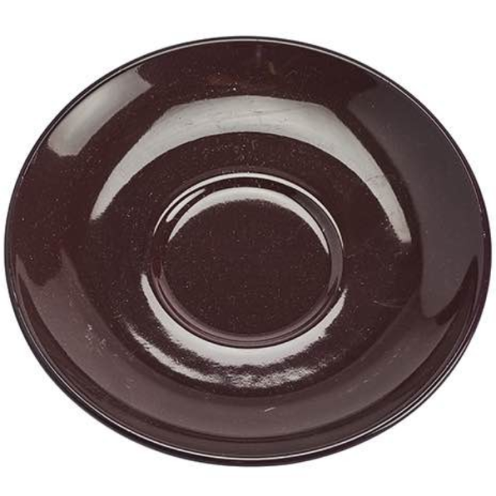 Inker Saucer 17cm In Egg Plant Brown