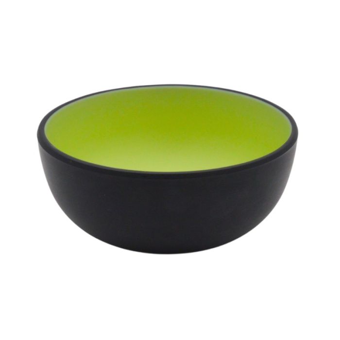 Melamine Black Green Serving Bowl 14.5cm