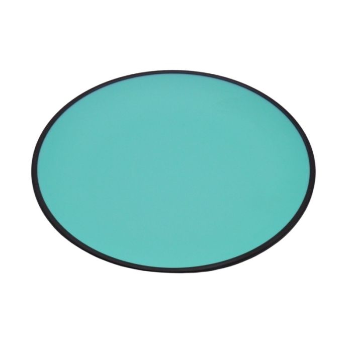 Melamine Black Blue Side Plate 18cm